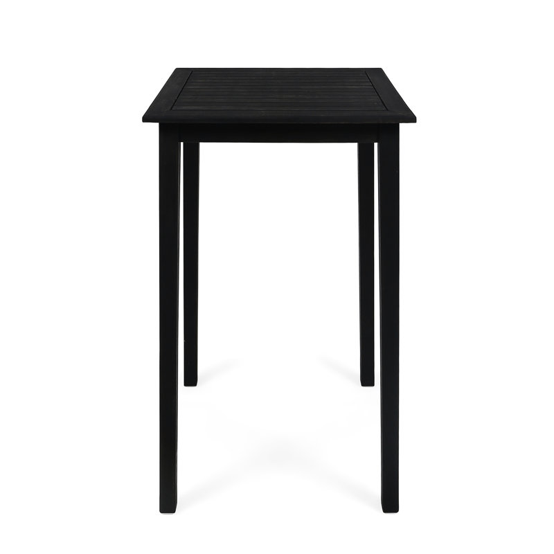 Outdoor Wood Bar Table - Dark Gray, Stylish Design Minimalist Gray Color Option