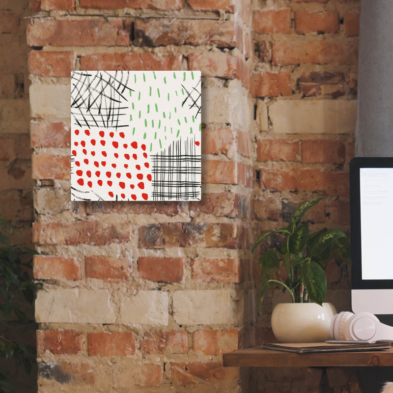  «Quartier vacances à motif 2» par Farida Zaman, art mural sur toile, 12 po x 12 po