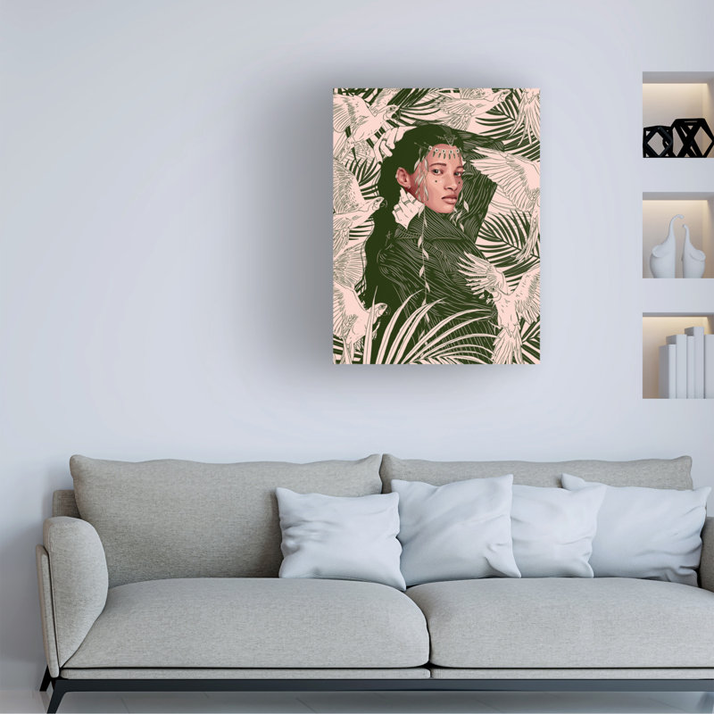 Art sur toile, bolognaise Ana Ariane Eveille, H 19 po x l 14 po