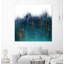 «Soaring Evening Square», reproduction d'art sur toile géante 54 po x 54 po