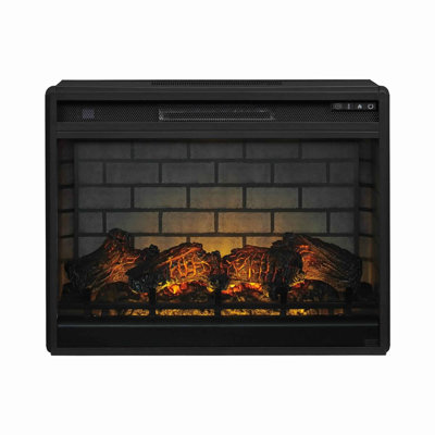 Westhampton Black Electric Fireplace Insert