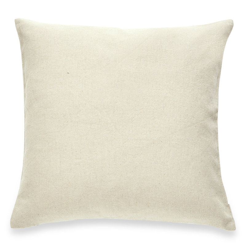 Coussin Seattle, H 20 po x l 20 po, Ivoire ivoire, Carré