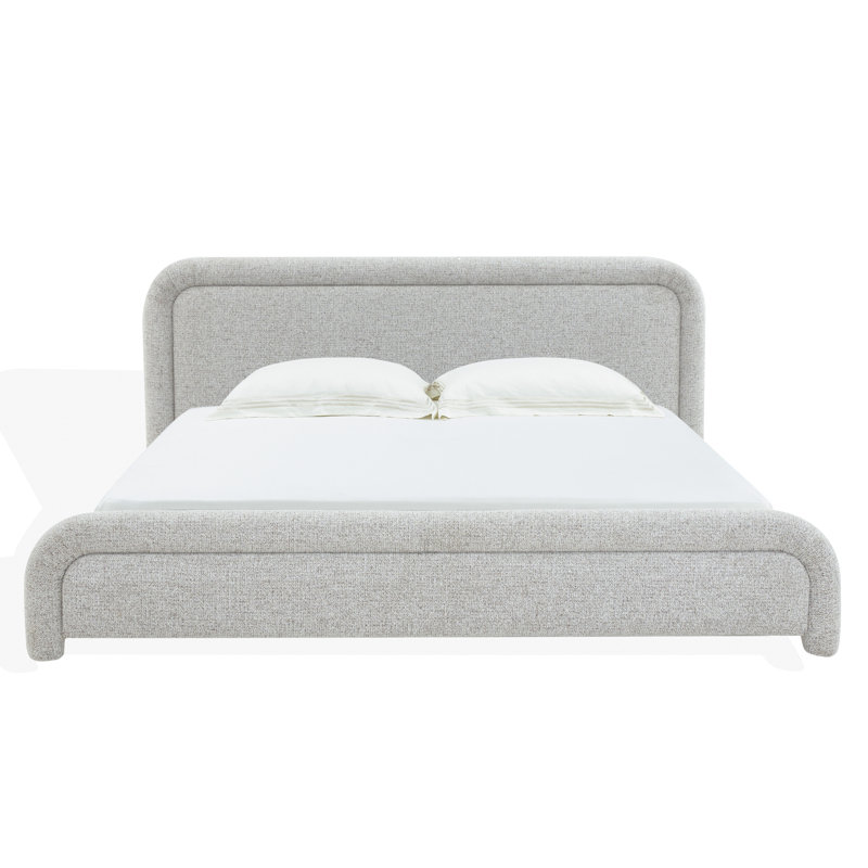 Adelle Chenille King Bed, Brown/ White, King