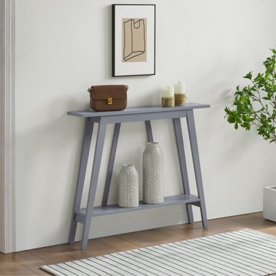 Odise Console Table - Functional Narrow Wood Accent Entryway Table with Storage Shelf for Hallway, Front Hall, Entryway, Living Room, Kitchen