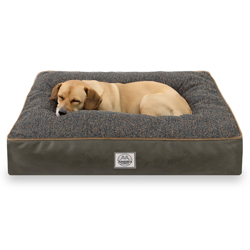 Jungolica Orthopedic Pet Bed, Grey, 100cm H x 90cm W x 20cm D