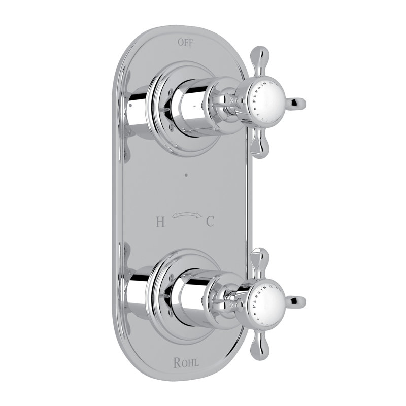 Edwardian™ 4" x 8.5" Faucet Trim, Polished Chrome