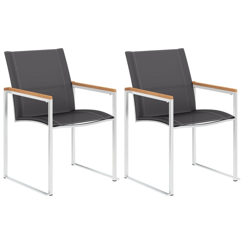 Shabaz Stackable Outdoor Patio Dining Armchair with Cushion