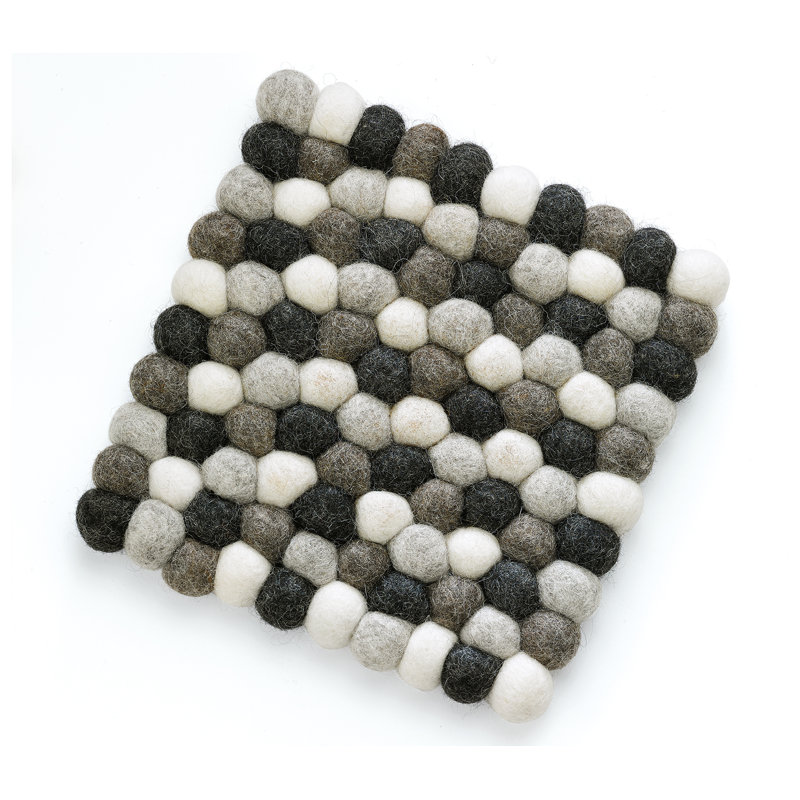 Grigio Square Virgin Wool Trivet