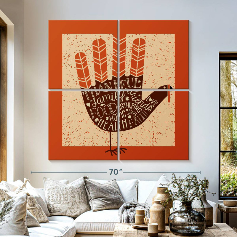 Lelend Thanksgiving Hand Turkey, 57" H x 57" W