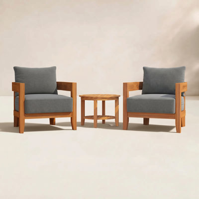 Keaton 2-Person Teak Patio Seating Group