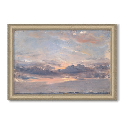 A Cloud Study, Sunset, c. 1821-1822-John Constable-Custom Framed Canvas