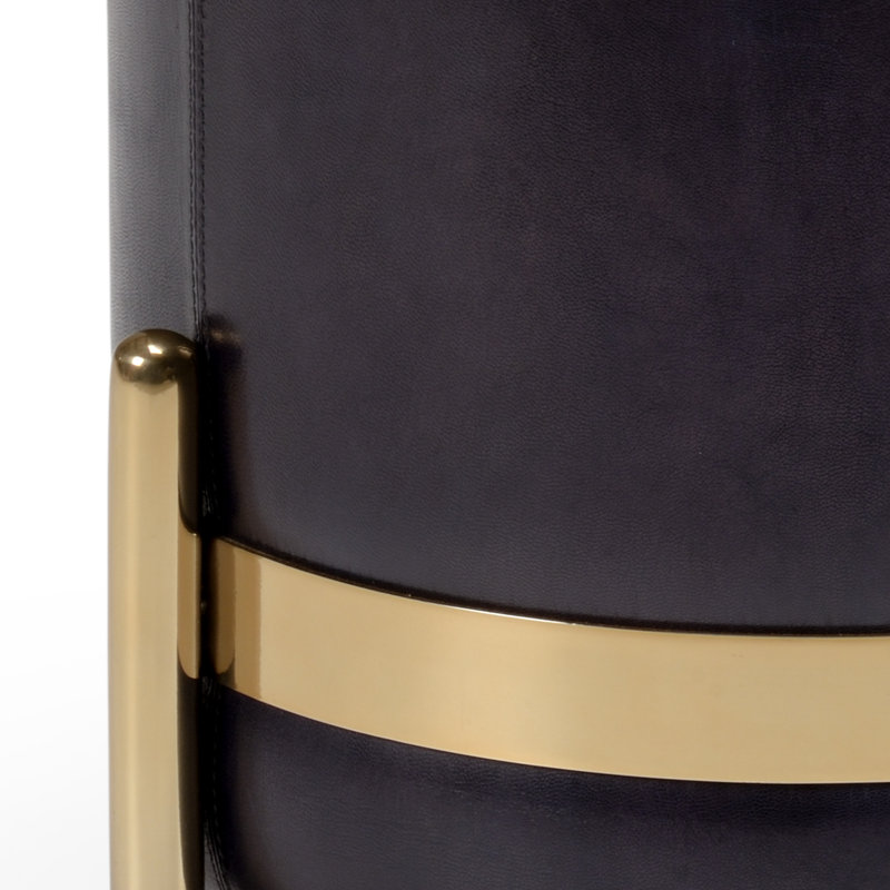 Bruce Leather Vanity Stool