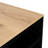Tanna Kitchen Counter Dining Table with Three Side Shelves, Top Counter Table and Two Legs, Freestanding Kitchen Table-1927928387