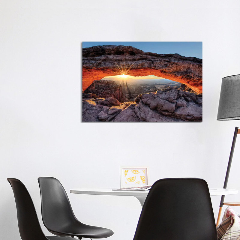 Mesa Arch Sunrise 1 Piece Wrapped Canvas Wall Art, 101.6 cm H x 66.04 cm W x 1.91 cm D