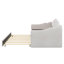 Lit de jour simple rembourré avec lit gigogne escamotable en forme de vague-224589452
