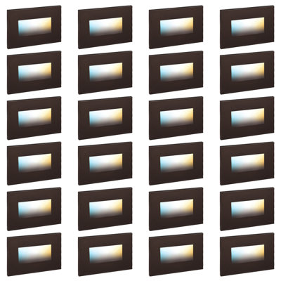 5CCT 120V LED Stair Lights Indoor Outdoor, 150LM 5%-100% Dimmable Aluminum Staircase Lights