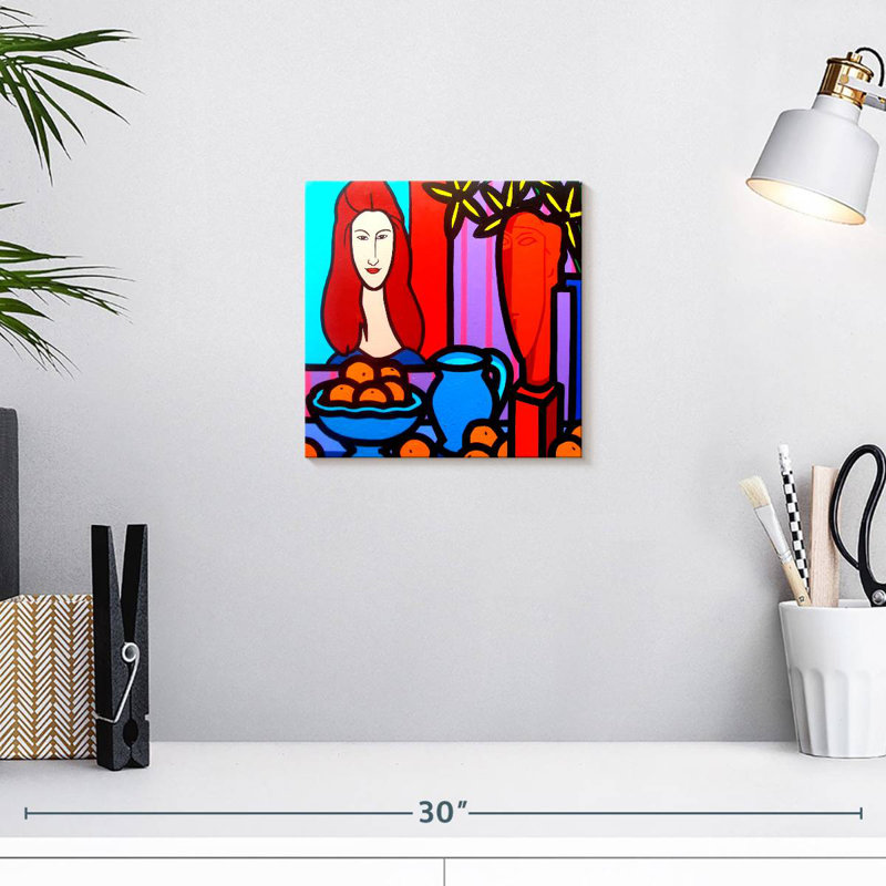 Leisha Hommage à Modigliani I, H 10 po x l 10 po
