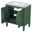 Meuble-lavabo de 30 po avec lavabo, deux portes avec tablette, charnières de porte à fermeture en douceur, style rétro-115688433