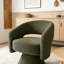Fauteuil demi-tonneau, fauteuil d'appoint pivotant