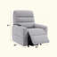 Fauteuil inclinable électrique en cuir avec mouvement