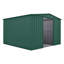 Globel 10 X 10 Apex Green Metal Shed-120901630