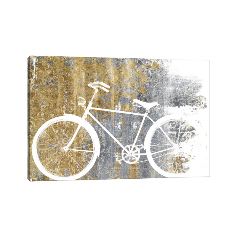 Gilded Bicycle by Wild Apple Portfolio - Wrapped Canvas Gallery-Wrapped Canvas Giclée, 20.32 cm H x 30.48 cm W