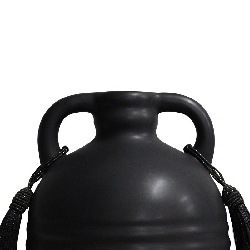 Vase en céramique Cliett Adonis, Noir, noir, noir, noir