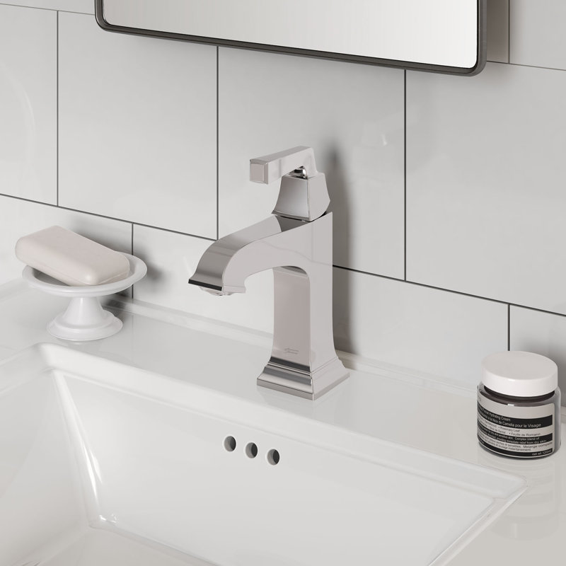 Town Square S Single-handle Bathroom Faucet with Drain Assembly, Polished Chrome