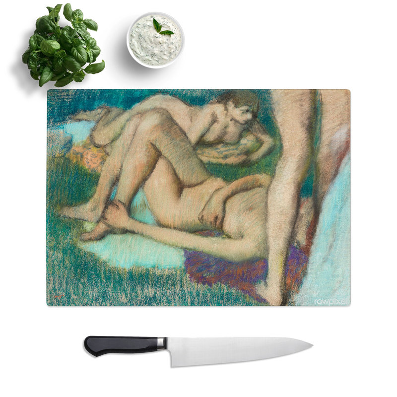 Nude Bathers by Edgar Degas Chopping Board, 0.4cm H x 28.5cm W x 39cm L