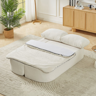 Canapé-lit convertible, canapé-lit à compression moderne en futon pliable, idéal pour le salon, la chambre à coucher et les appartements
