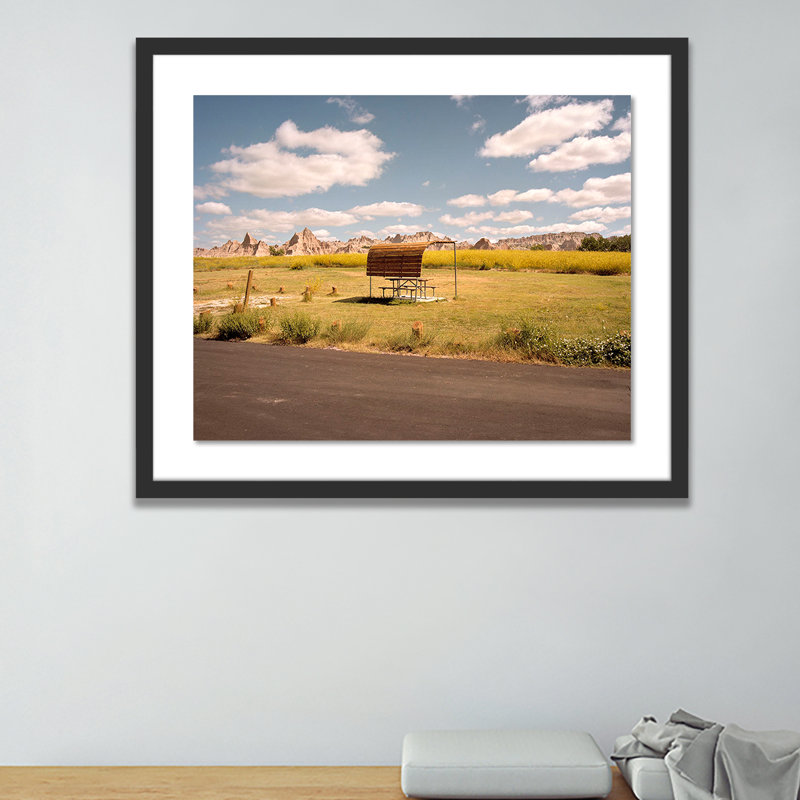 Badlands SD Print by Ryann Ford, Black, 38" H x 48" W x 2.5" D