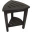 Banc de douche en coin avec tablette Mod Teak Curvilinear-392042933-392042934