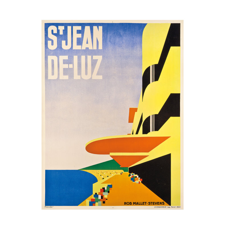 Art sur toile Robert Mallet-Stevens Saint-Jean-De-Luz, 1928, H 24 po x l 18 po