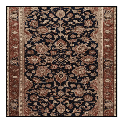 Tapis brun lavable à la machine