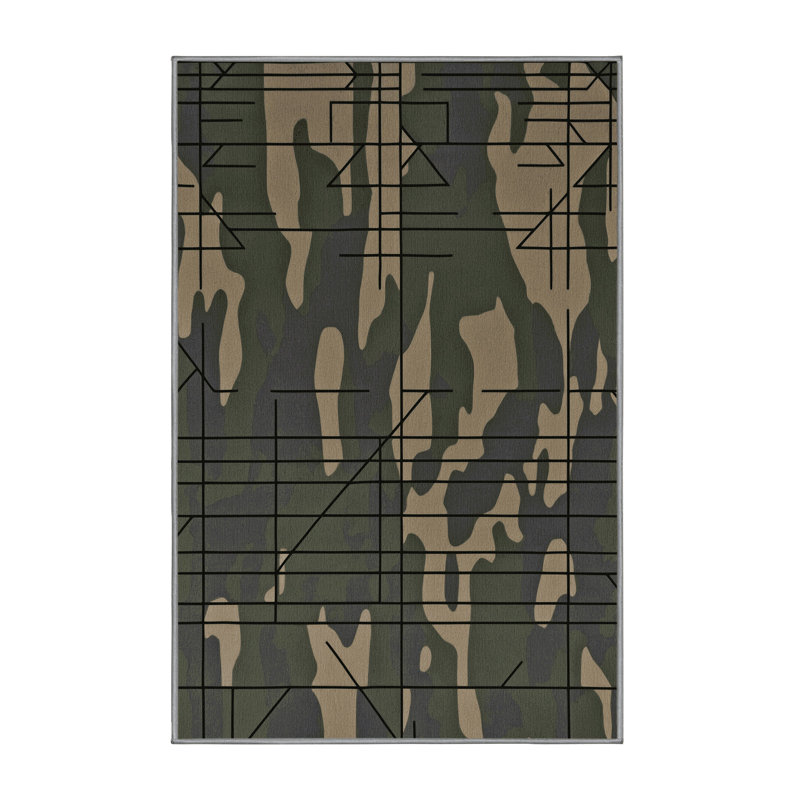 Stealth Strata Rug, Rectangle 2' x 3'