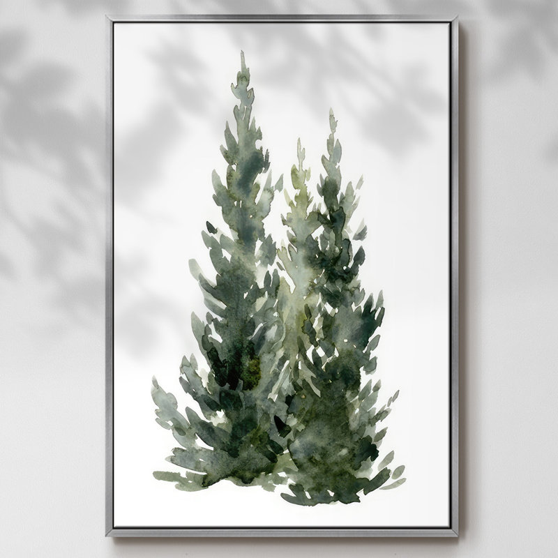 Simple Evergreen I, Argent, H 41 po x l 27 po x P 1,5 po