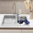 Household Stainless Steel Laundry Sink With Washboard