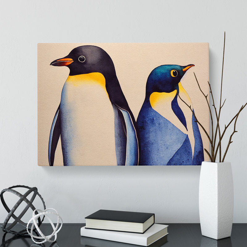 Penguins - Wrapped Canvas, 50cm H x 76cm W x 3cm D
