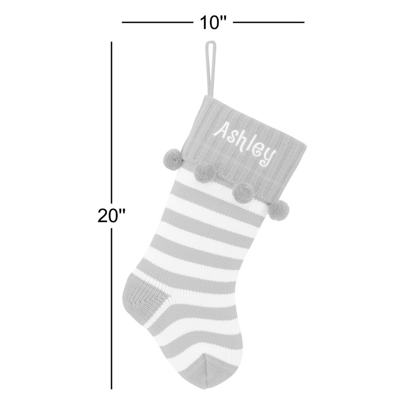 Personalized Knit Stocking, Yes