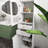 63"Tall Free-Standing  With Glass Doors,  Two Drawers And Adjustable Shelves Bathroom Storage Cabinet In White
