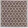 Hague Moroccan Trellis Textured Weave Espresso/Taupe Indoor/Outdoor Rug