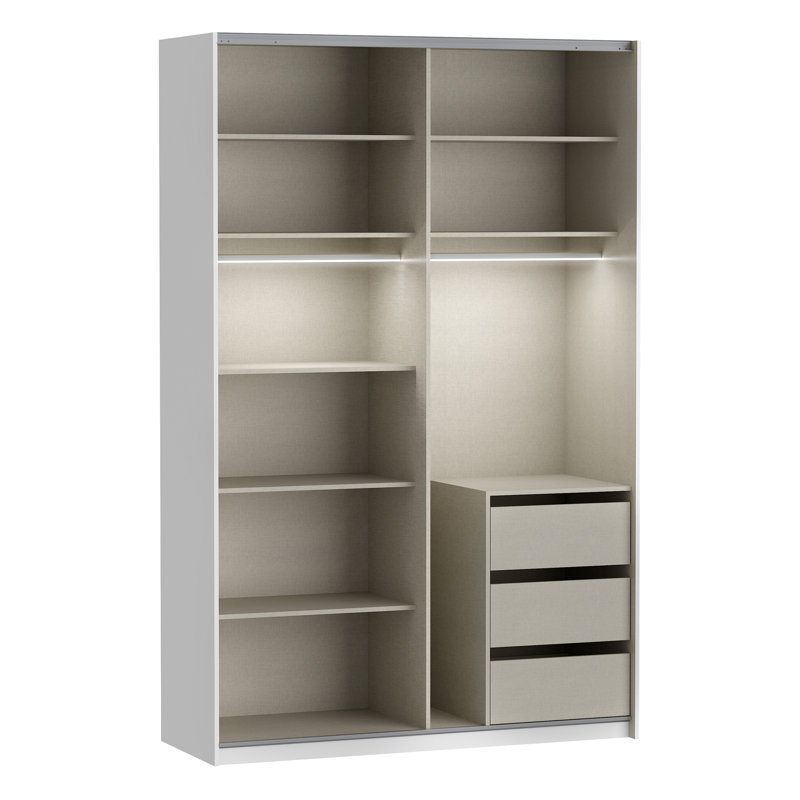 Tangia 2 Door Manufactured Wood Wardrobe
