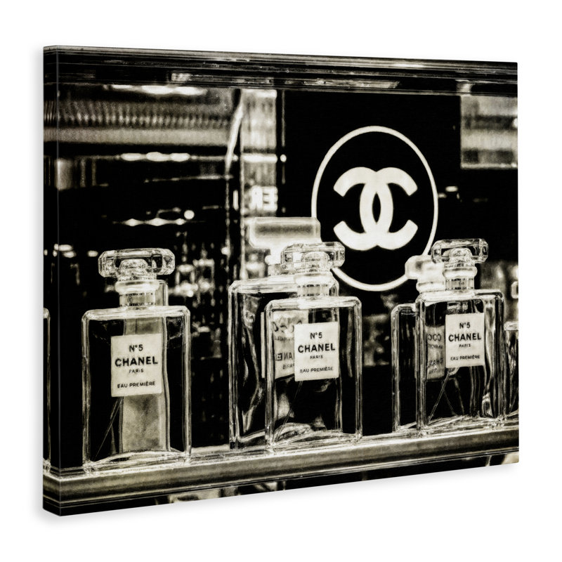 Monochromes de parfums, art mural sur toile par Graffi *ee Studios, H 36 po x l 48 po