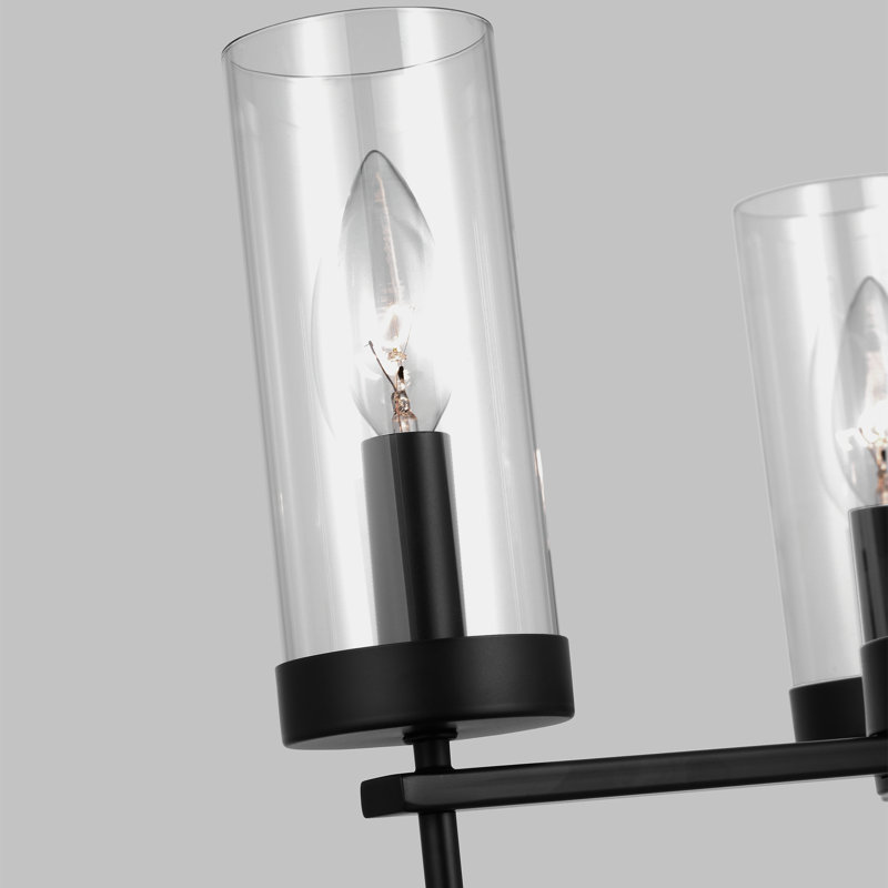 3 - Light Chandelier, Black