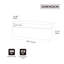 Repose-pieds 43,5 po