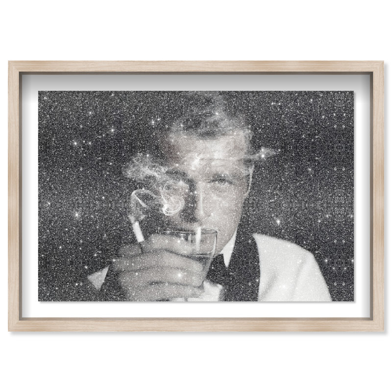 Suave Cocktail Attire Wide Canvas Fashion Print by Oliver Gal, 21.5"H x 31.5"W, Natural Oak Frame