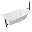 Baignoire de trempage en acrylique 60 po x 32 po, drain inclus-97544480