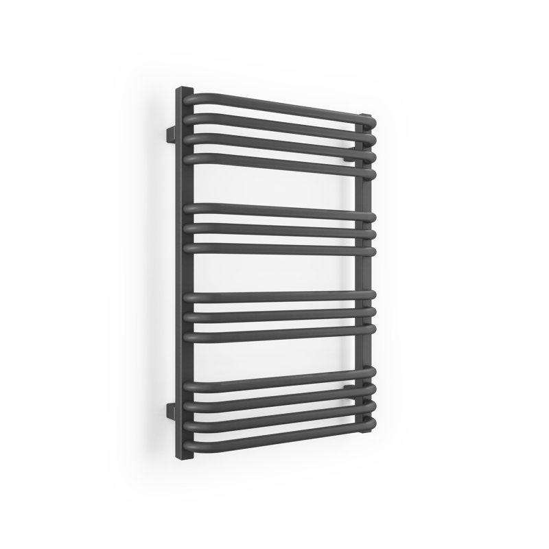 Alex Heated Towel Rail, 76 cm H x 50 cm W x 12 cm D, Grey