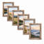 Ensemble de 6 cadres en bois Janmichael 5 po x 7 po en brun