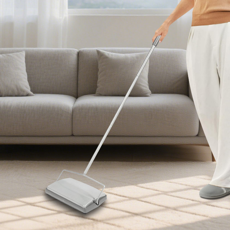 Balai à tapis, balai à plancher avec brosse à crin de cheval robuste, convient pour le nettoyage de tapis, brosse à poils, idéal pour la cuisine, tapis